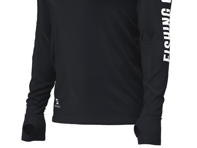 Camiseta Poliamida X Protection 360 Mar Negro Peacock Bass - Preto