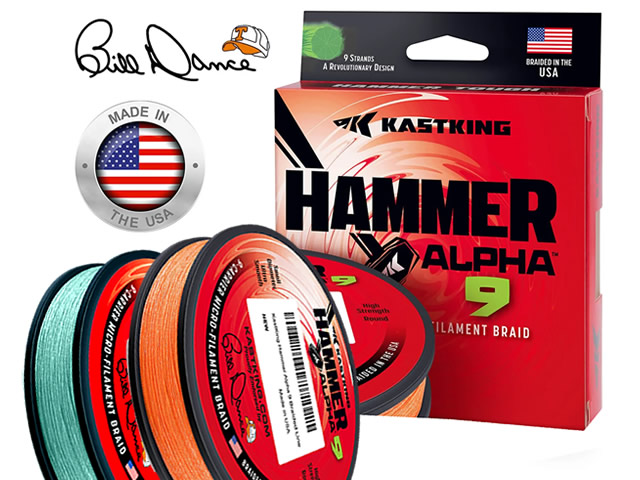 Linha Multi KastKing Hammer Alpha 9 Braid 300yds