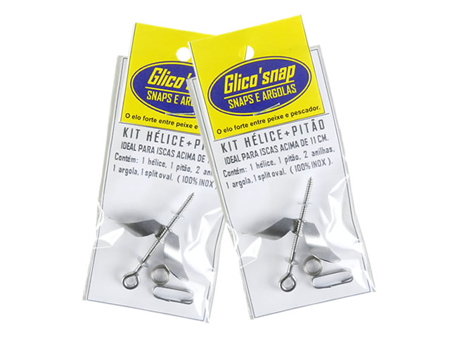 Kit de Hélice e Pitão Inox Glico