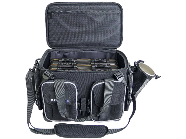 Bolsa Mar Negro Anglers com 4 Estojos