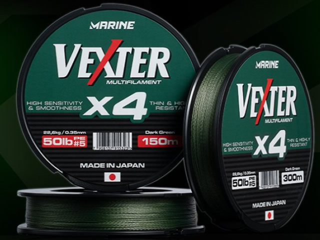 Linha Multifilamento Marine Sports Vexter X4 - 300m