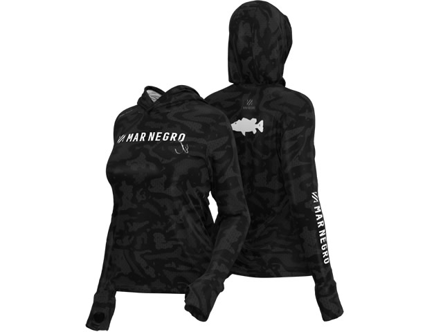 Camiseta Feminina Mar Negro 49428 Sublimada Camo Black - Lorena Mourão