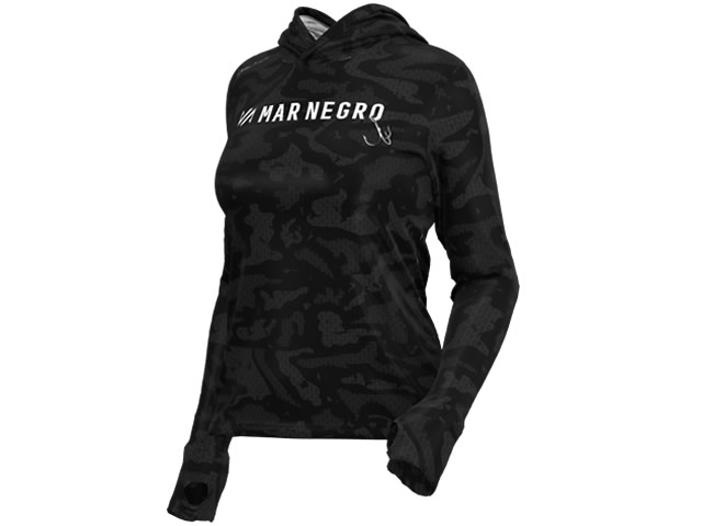 Camiseta Feminina Mar Negro 49428 Sublimada Camo Black - Lorena Mourão