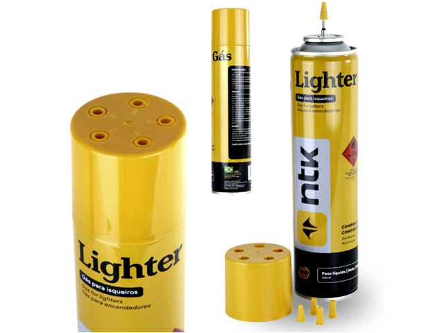 Cartucho de Gás para Isqueiros Lighter Gás Nautika NTK - 600ml