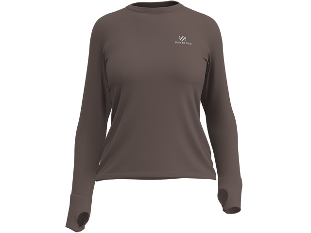 Camiseta Feminina Poliamida Mar Negro 49272 - Castanho