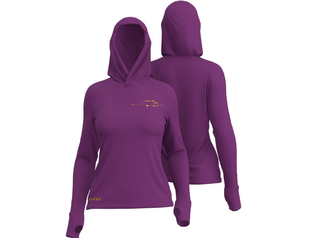 Camiseta Feminina Mar Negro X-Protection 49431 - Púrpura