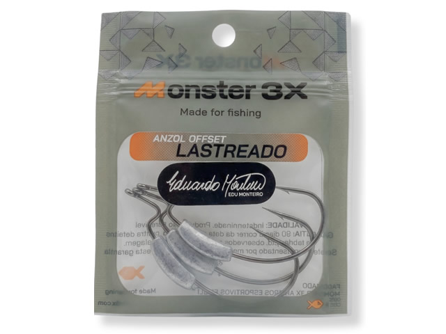 Anzol Offset Lastreado Monster M3X PRO - 3un