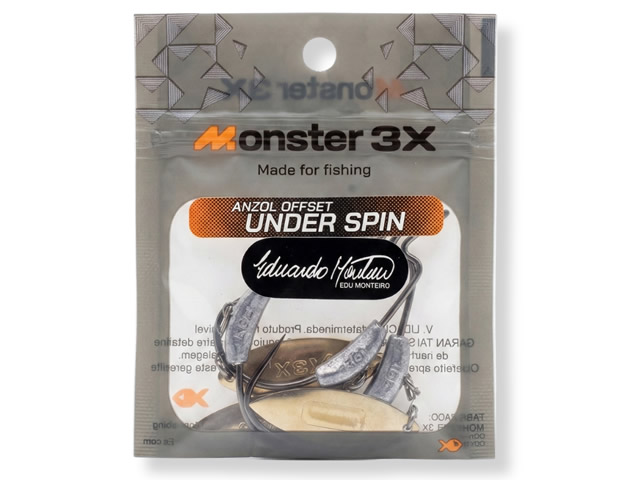 Anzol Offset Lastreado Under Spin M3X PRO - 3un