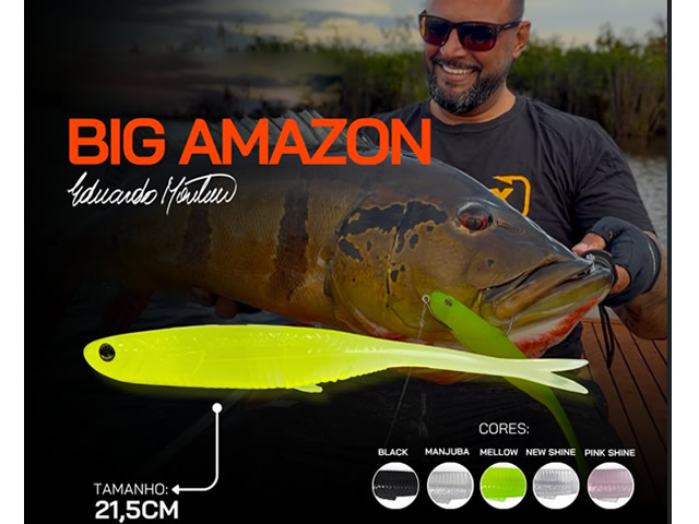 Isca Soft Monster 3X Big Amazon Shad - By Eduardo Monteiro