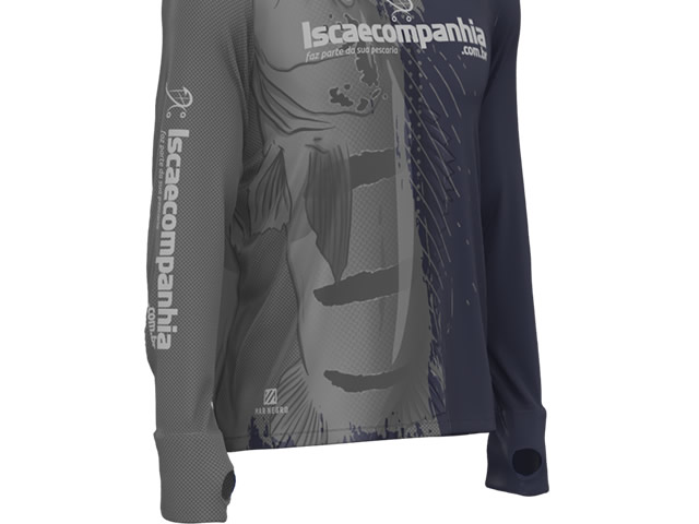 Camiseta Mar Negro 4011 Chumbo - Isca e Companhia