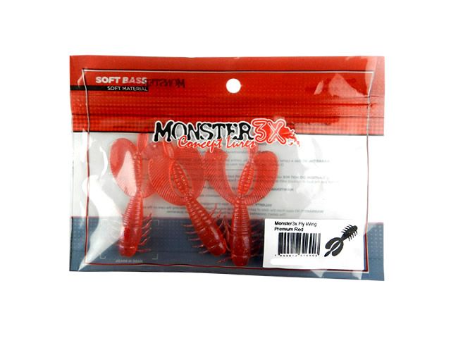Isca Soft Monster 3X Fly Wing 8cm - 3UN
