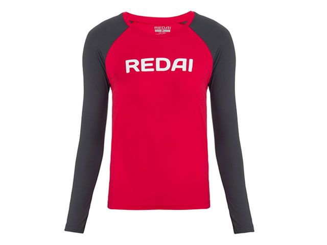 Camiseta Redai Performance Feminina Reglan Vermelha