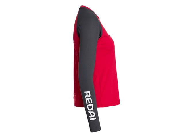 Camiseta Redai Performance Feminina Reglan Vermelha