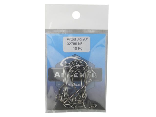 Anzol Jig Head Arsenal Pesca 90 graus Black Nickel