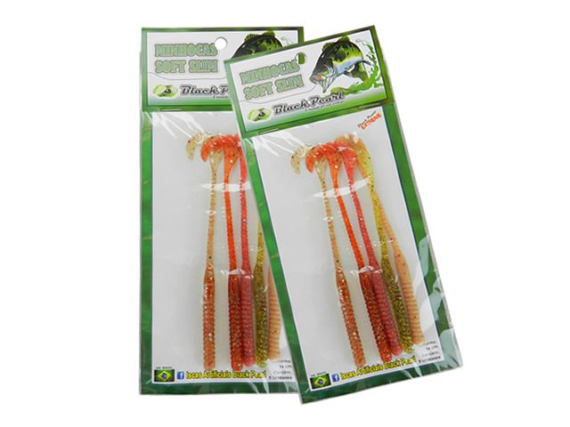 Minhoca Soft Slim Black Pearl 140