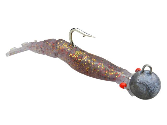 Camarão Articulado Black Pearl com Jig Head 100