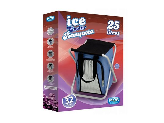 Banqueta Cooler Bolsa Térmica 25 Litros Dobrável