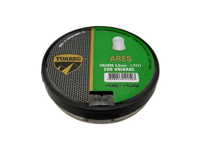Chumbinho Taureg Ares 4,5mm - 200un