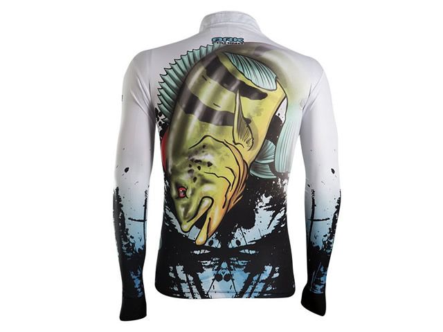 Camiseta BRK Gola Extreme Fish Tucunaré Azul 2.0 com FPU 50+