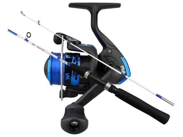 Kit Molinete Albatroz WP1000 Blue com Linha + Vara Albatroz Sammy 1202 (1,20m) - Molinete