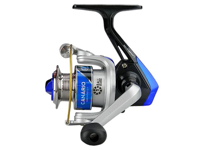 Kit Molinete Albatroz Canário 100 Azul + Vara Albatroz Sammy 1202 04-12lb (1,20m) - Molinete