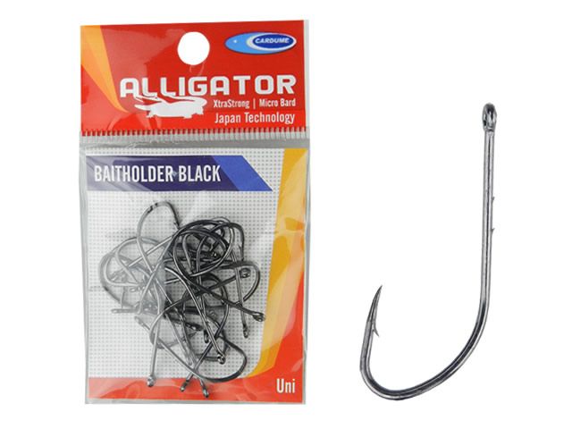 Anzol Baitholder Alligator Cardume - Black