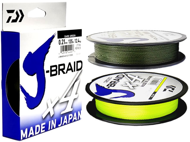 Linha Multifilamento Daiwa J-Braid X4U - 135m