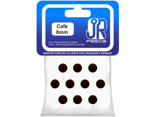Flutuador de Eva Boleado Jr Pesca Modelo Bolinha 8mm - Café 1302