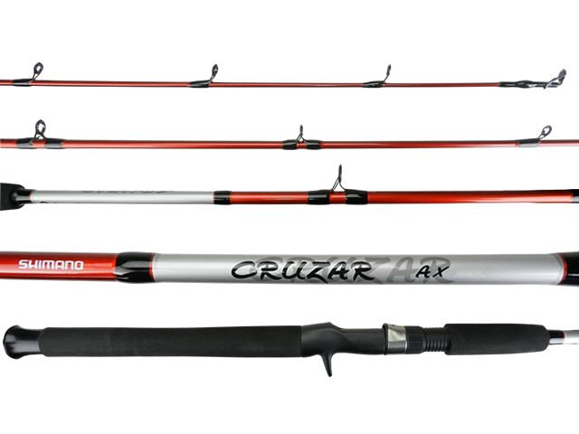 Vara Shimano Cruzar CRZAXFGR2602B Red 8-16lb 6`0 (1,80m) - Carretilha