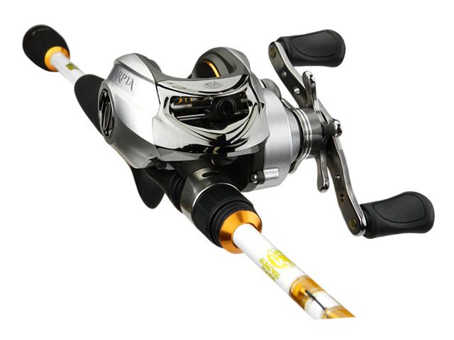 Kit Carretilha Albatroz Harpia PE Prata Maniv. Esquerda + Vara Albatroz Viper I C602 8-17Lb 6`0 (1,80m) - Carretilha