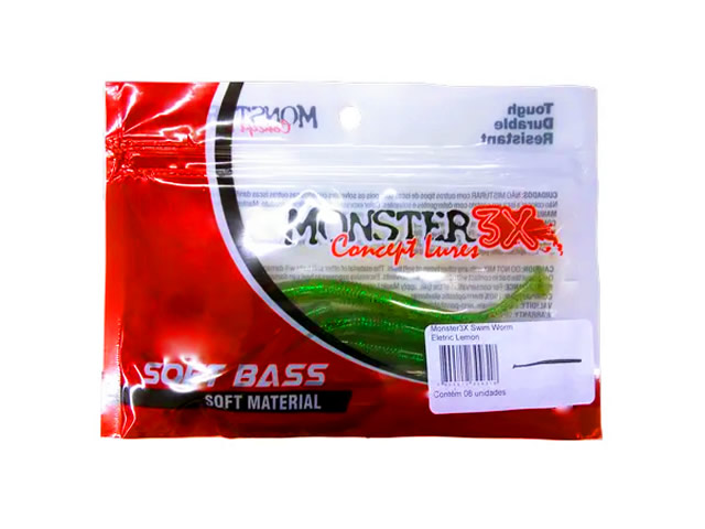 Isca Soft Monster 3X Swim Worm 13,5cm - 8UN