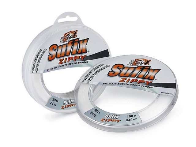 Linha Shock Leader Sufix Zippy Carbon 0,60mm 50lb 100m