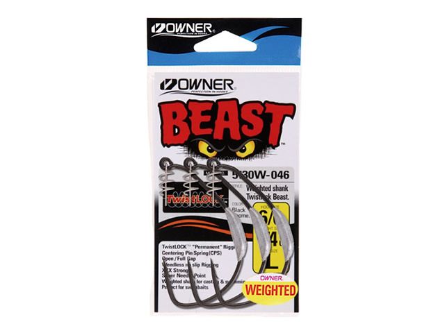 Anzol Owner Weighted Shank Twistlock Beast 5130W - 4/0