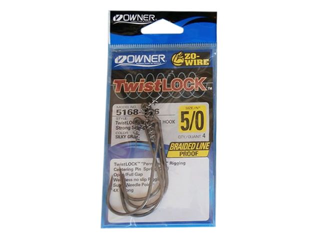 Anzol Owner Twistlock Flipping Hook Silky Gray - 5168