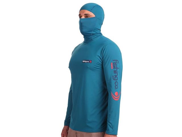 Camiseta Masculina Fishing Co Ninja - Petróleo UFP50+