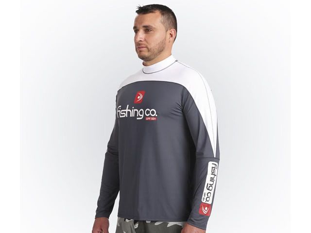 Camiseta Masculina Fishing Co com Recorte - Clip/Branco