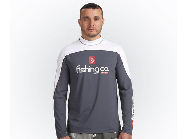 Camiseta Masculina Fishing Co com Recorte - Clip/Branco