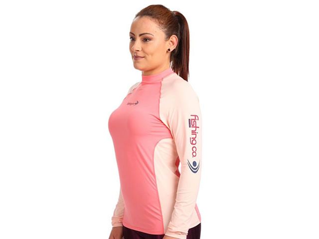Camiseta Feminina Fishing Co com Recorte - Eletric/Tule