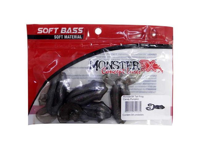 Isca Monster 3X Tail Frog - 4UN - 9,5cm