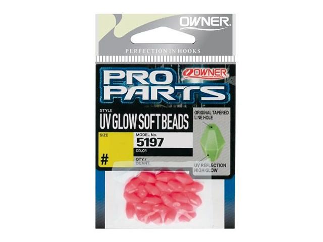 Uv Glow Soft Beads - Miçangas de Silicone Owner - 5197 - Size 3 - Pink
