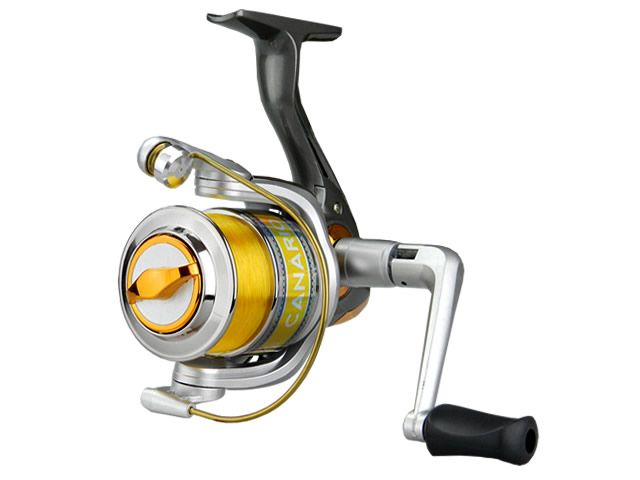 Kit Molinete Albatroz Canário 30 Yellow C/ Linha + Vara Albatroz Sammy 1502 04-12lb Dourado