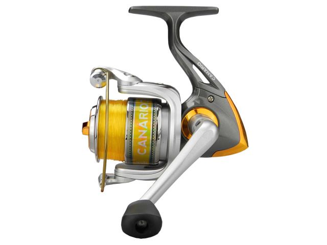 Kit Molinete Albatroz Canário 30 Yellow C/ Linha + Vara Albatroz Sammy 1502 04-12lb Dourado