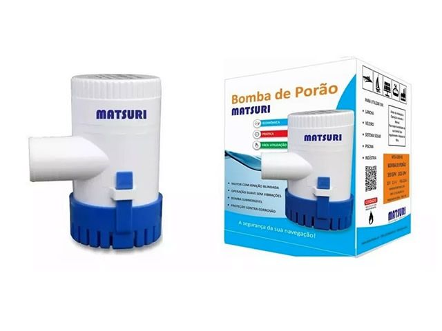 Bomba de Porão Seaflo (Matsuri) 1100 GPH 4163 LPH 12V