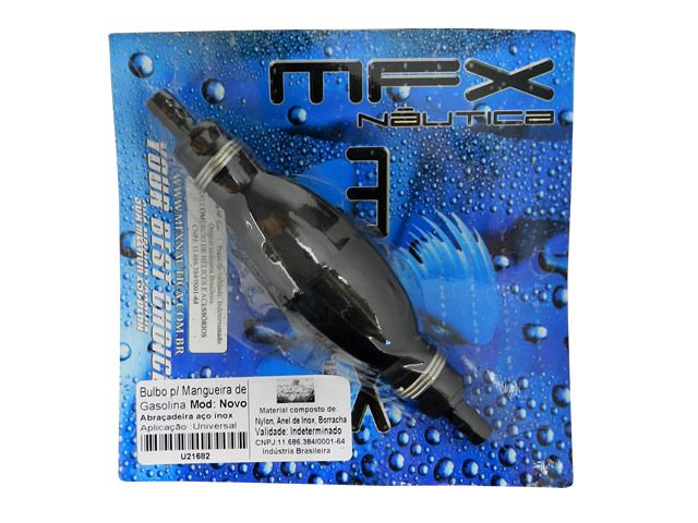 Bulbo para Mangueira de Combustível MFX com Válvula 5/16 Pol. Universal - U21682