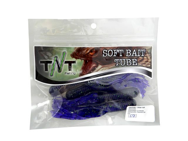 Isca Soft TNT Creature Craw Tube 4Pol - 11cm 4un