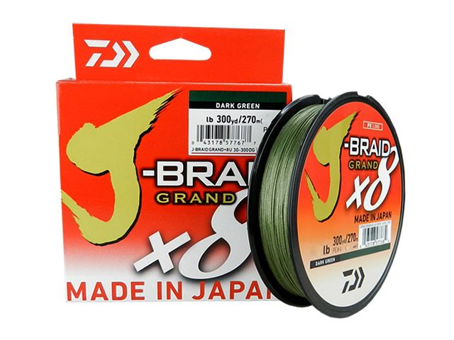Linha Multi Daiwa J-Braid Grand X8 65Lb 0,41mm 270mts