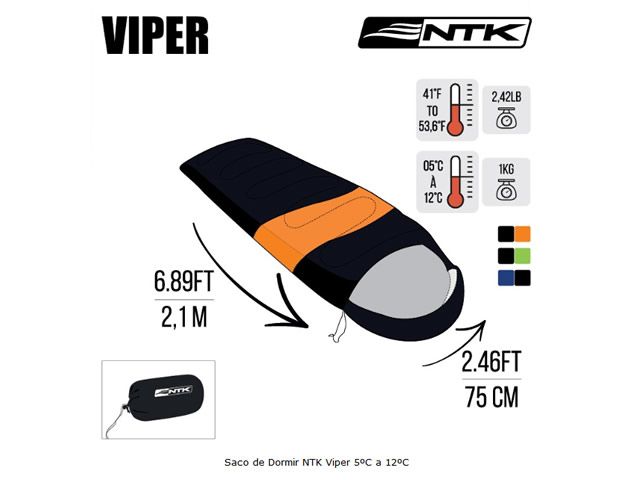 Saco de Dormir Nautika Viper