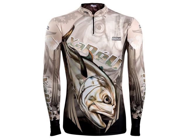 Camiseta BRK Gola Extreme Xaréu Fishing com FPU 50+
