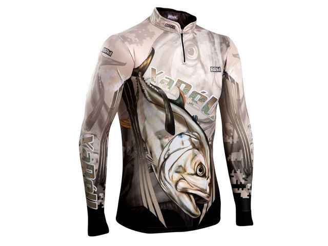 Camiseta BRK Gola Extreme Xaréu Fishing com FPU 50+