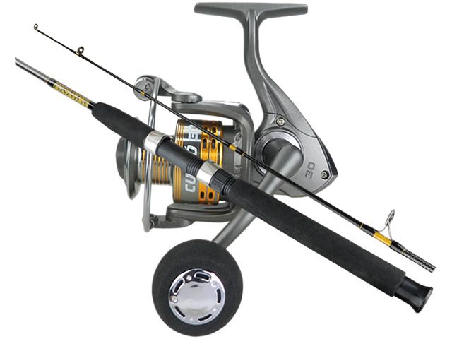 Kit Molinete Albatroz Curió G2 30 + Vara Albatroz Traíra 1801 15-30Lb 6`0 (1,80m)